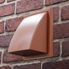 Blauberg Fans DECOR155X155/100HKTERRACOTTA Decor Terracotta Plastic Cowled Hooded Air Ventilation
