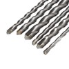8Pcs Hammer Drill Bit Carbide Tip 2 Flute Drilling Tool