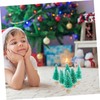 WOONEKY Realistic Mini Christmas Tree 12 Pcs Set Blue Green