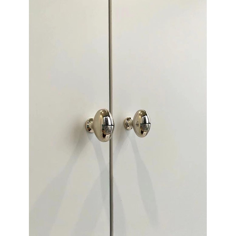 khtumeware 10 Pack 1-3/8 inch(35mm Polished Nickel Cabinet Knobs Dresser