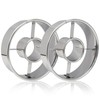 Zorfeter 2 Pack Stainless Steel Donut Cutter, Professional Baking Tool
