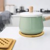 Alfto Hot Pads Trivet,Table Solid Bamboo Wood Trivets for Hot