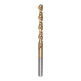 HARFINGTON Twist Drill Bit 5.4mm Titanium Coated (HSS-E) M42 High Speed Steel 8% Cobalt Straight Shank for Stainless Steel Aluminum Alloy Metal