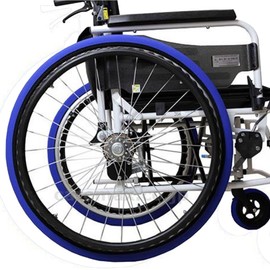 I A~uru Kea Foil Socks for Rear Wheels, Blue, Large (LL), Width: 3.3 inches (8.5 cm), Compatible Wheel Size: 23 - 24 inches, Wheelchair, Wheel Socks, Laundry Net