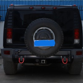 MODY For Hummer H2 2003-2009 Car Tow Hook Track Racing Tail Trailer Ring Red Alloy