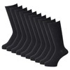 RENFRO Men's Business Socks, 10 Pair Set, Cotton Blend, Antibacterial,
