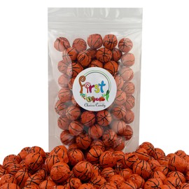 FirstChoiceCandy Milk Chocolate Foil Wrapped Balls (Basket Balls, 2 Pound (Pack of 1))