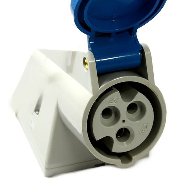 kenable Caravan Site Power Surface Mount SOCKET 240V 16A Blue