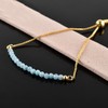 InfinityGemsArt Blue Larimar Bracelets For Women Natural Birthstone Jewelry Micro