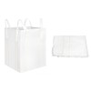 QWORK FIBC Bulk Bag, 4 Pack Sandbags 1 Ton Industrial