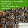 KitchenDance Disposable Aluminum 1 Lb Mini Loaf Pan with Clear