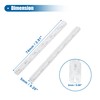 X AUTOHAUX 36pcs White Bicycle Reflectors Durable ABS Material Improves