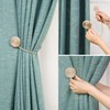 Lewondr Magnetic Curtain Tiebacks for Clamping, Curtains (2 Pieces), Window