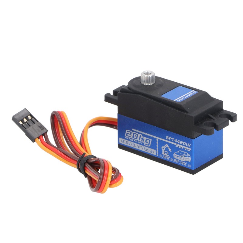 20KG RC Digital Servo with Arm Blue Metal Gear Accurate