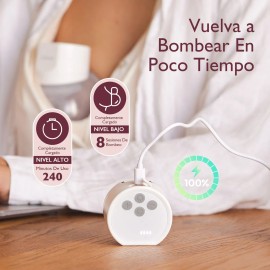 Momcozy Extractor De Leche Eléctrico Manos Libres, Extractor de Leche Materna con Brida 24 mm Doble-sellado, Paquete de 1, Blanco