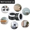Wensdr 4 Packs 1.7-2.2" Adjustable Furniture Risers Anti Slip Rubber
