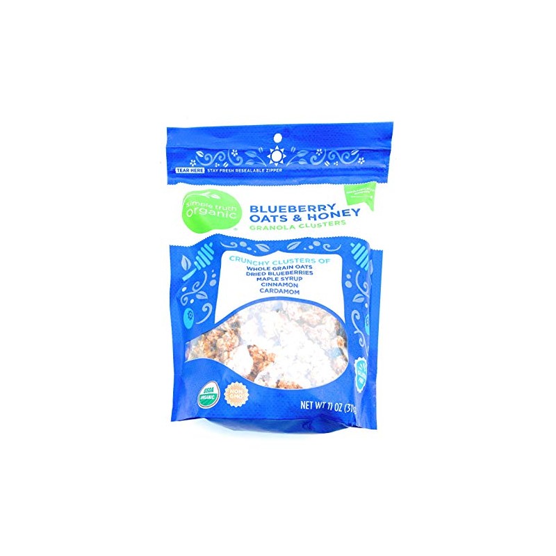 Simple Truth Organic Blueberry Oats & Honey Granola Clusters 11