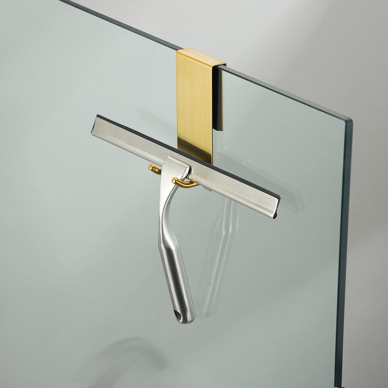 Taozun Shower Door Hooks, Gold Towel Hooks for Bathroom Frameless