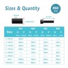 Kadrick 860PCS M6 M5 M4 M3 Metric Screw Assortment, Suitable