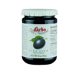 d'arbo All Natural Fine Plum Fruit Spread, 16 Ounce