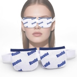 Heated Eye Mask & Microwavable Eye Compress | Gentle Steam Heat for Eye Comfort 1pc White