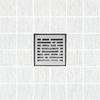 SereneDrains 304 Stainless Steel 4 Inch Brushed Nickel Square Shower