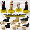 JFSM INC. 4" Mini Black German Shepherd Figurine - Black