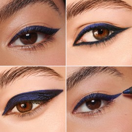 Wonderskin 1440 Longwear Brown Eyeliner Pens, Waterproof Eyeliner, Eye Make-Up, Brown Eyebrow Pencil, Long Lasting, Smudge-proof (Blueberry)