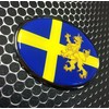 Sweden Flag Lion Emblem Proud Car Oval Domed Sticker 3D