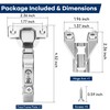 10 Pack 1/2'' Overlay Face Frame Soft Close Hidden Cabinet