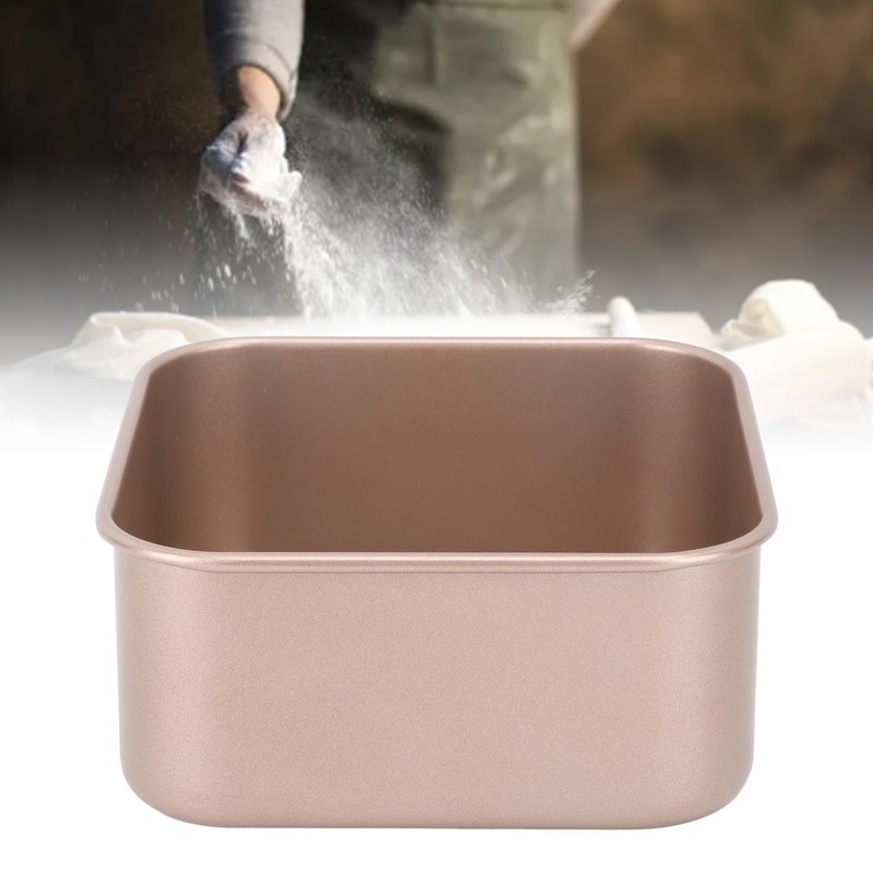 Pssopp Deep Square Loaf Tin Stackable Thickened Carbon Steel Loaf