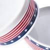 Bone Dry Stars & Stripes Patriotic Flag Ceramic Pet Bowl