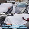 ZHSX Car Windscreen Cover Frost Guard with Anti-scratch Elastic Hooks