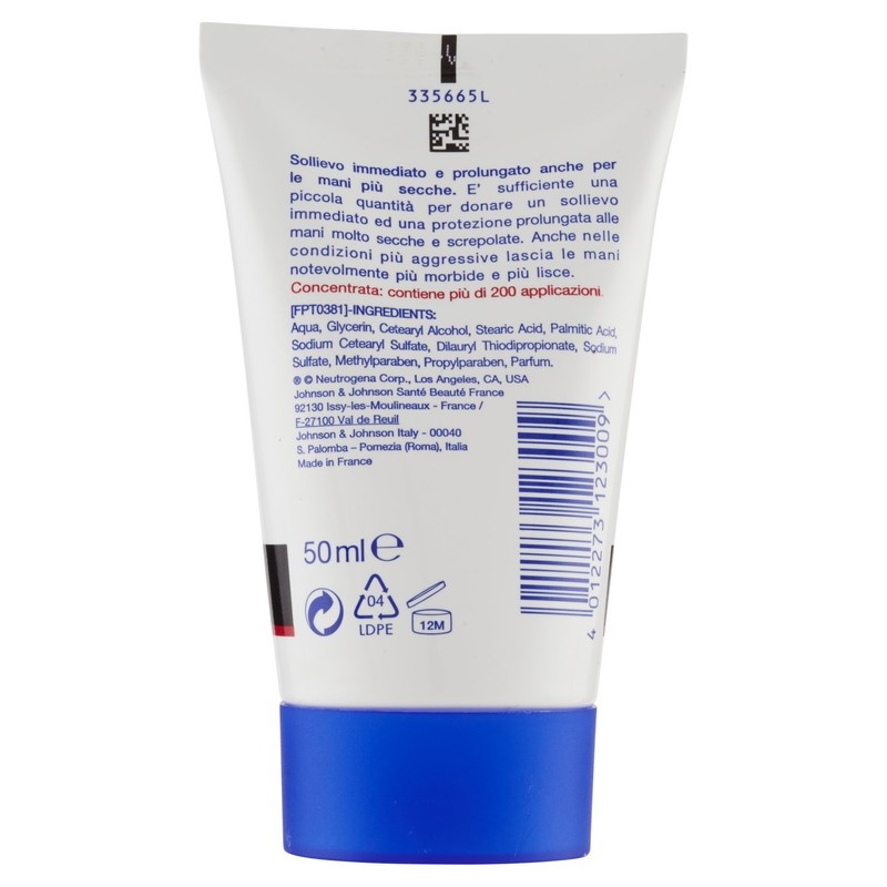 Neutrogena Formule Norvégienne Crème Mains Hydratante Concentrée 50ml, 0.05 Kg