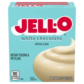 Jell-O Instant Pudding & Pie Filling Mix, White Chocolate Flavored, Fat Free, Quick & Easy Dessert, 3.3 oz (Pack of 4)
