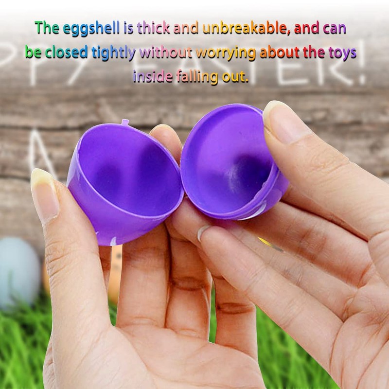 XiXiRan Easter Eggs Plastic Colourful, Easter Eggs Plastic Decoration, Easter