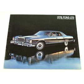 1978 78 Ford LTD BROCHURE Pillared Hardtop Landau