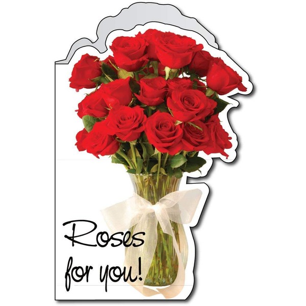 VictoryStore Jumbo Greeting Cards: Giant Mother's Day Card(Roses), 2 feet x 3 feet card with envelope