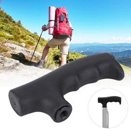 Outdoor Monopod Handle Crutch Head,Portable Monopod Handle Grip Trekking Pole Rod Mount Head Handheld Holder Stick Photography Equipment Accessory,for Hiking,Climbing,Camping