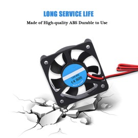 2Pcs Cooling Fan for 3D Printer, fosa 50x50x10mm DC 12V 2 Pin Cooling Blower Brushless Mini Fan for 3D Printer, Low Noise and High Rotating Speed