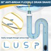 EastLink Drain Snake 4 Pack: 30-Inch Sink Snake Drain Clog