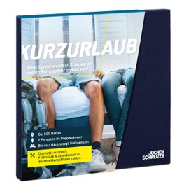 JOCHEN SCHWEIZER Gift Box Short Holiday, Over 800 Hotels in 18 Countries, Experience Voucher for 2 People