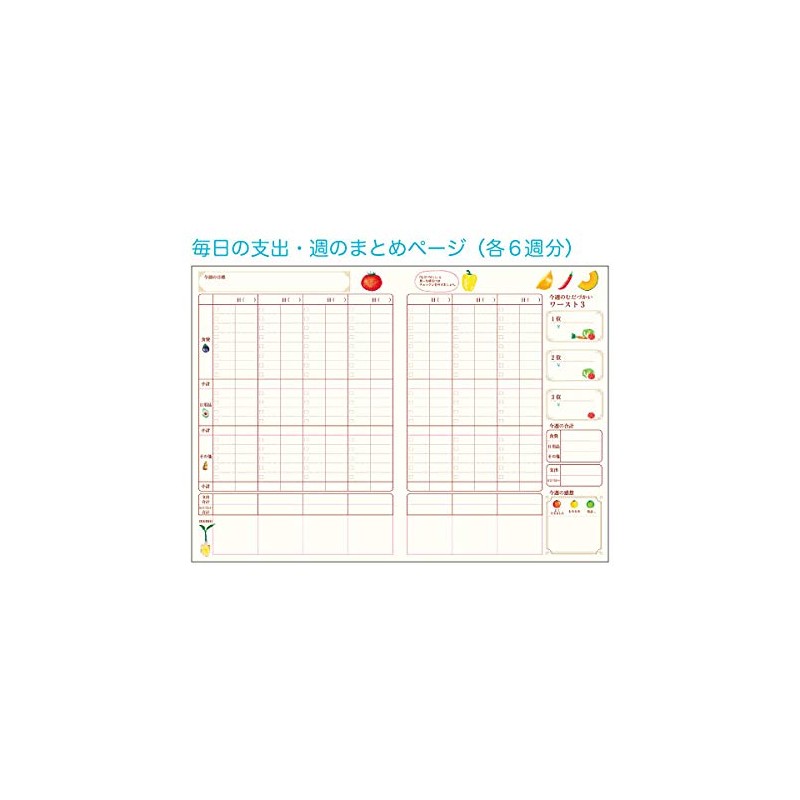 Oriental Berry HK-7888 Household Account Book, A5 Vegenery by Inouye,
