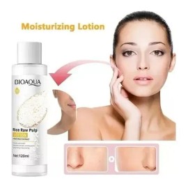 Bioaqua tónico de arroz 120 ml, aclara e hidrata suavemente todas las pieles