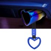 OtpOutopa Heart Shaped Exhaust Tips 2.5 Inch Inlet Tailpipe End