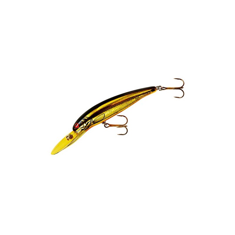 Bomber Currican Deep Long, 3.5" Gold Chrome/Black Back/Orange Belly, 1