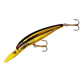 Bomber Currican Deep Long, 3.5" Gold Chrome/Black Back/Orange Belly, 1 Pza