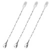 TAOTOO Bar Spoons, 3 Stainless Steel, Stirrrer, 10.2 inches (26