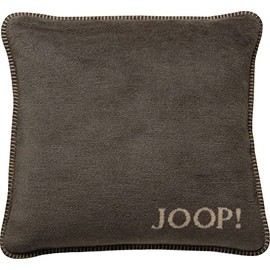 Joop 754684 Cushion Cover Plain Double-Sided Chestnut Cashew Cotton / Polyacrylic Dimensions: 50 cm x 50 cm