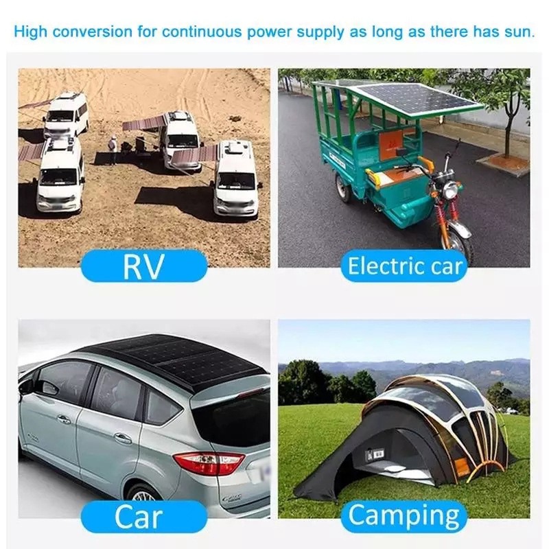 18V 25W Monocrystalline Solar Panel Kit Dual USB Cellphone Recharger